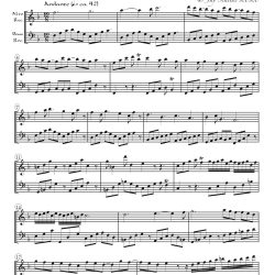 Duet based on an aria (vocal duet) from Bach’s Cantata 110