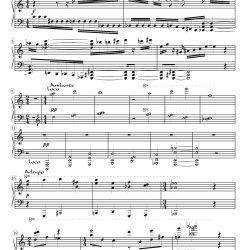 Homage to Satie, for piano solo