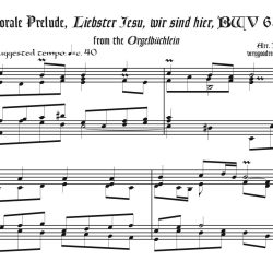 Chorale Prelude, “Liebster Jesu, wir sind hier”, BWV 633, from the <i>Orgelbüchlein</i>